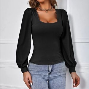 NWT Shein black top M